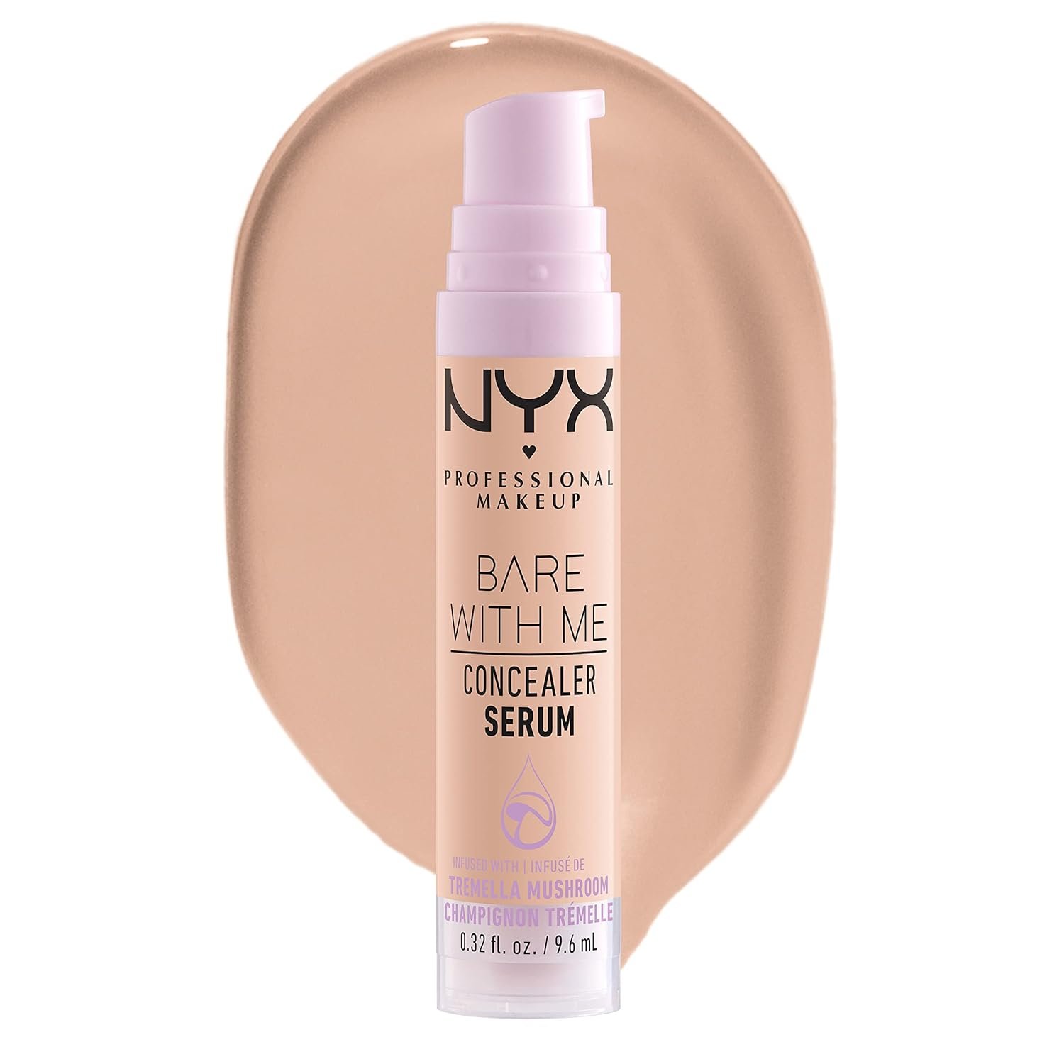 NYX PROFESSIONAL MAKEUP Bare With Me Concealer Serum, Concealer Makeup For Up To 24Hr Hydration – Light