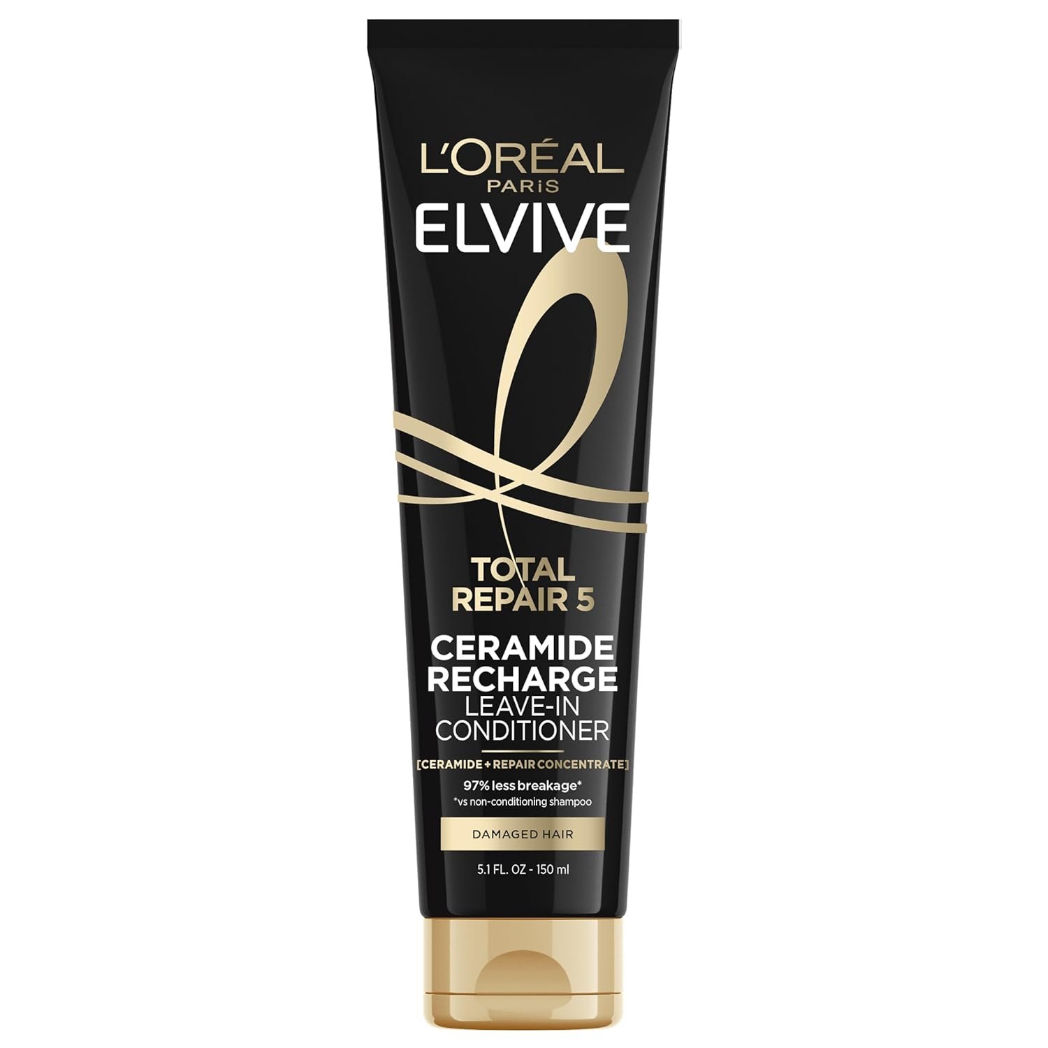 L’Oreal Paris Elvive Total Repair 5 Protein Recharge Leave In Conditioner Treatment and Heat Protectant, 5.1 Ounce