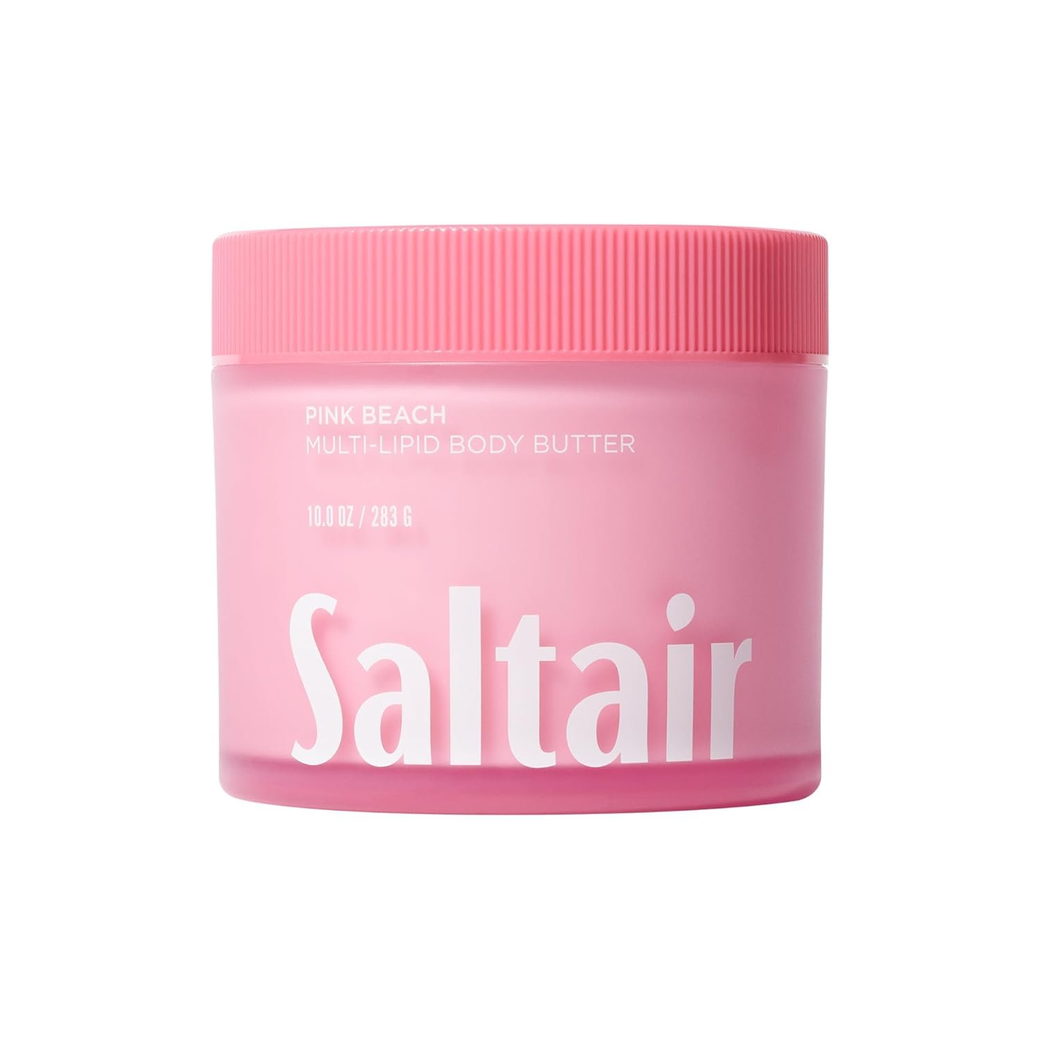 Saltair Multi-Lipid Body Butter – Rich, Nourishing Hydrating Body Cream with Ceramide Complex, Coconut Oil, Shea Butter, and Sea Buckthorn. Moisturizing Dry Skin Care. 10oz Jar – Pink Beach