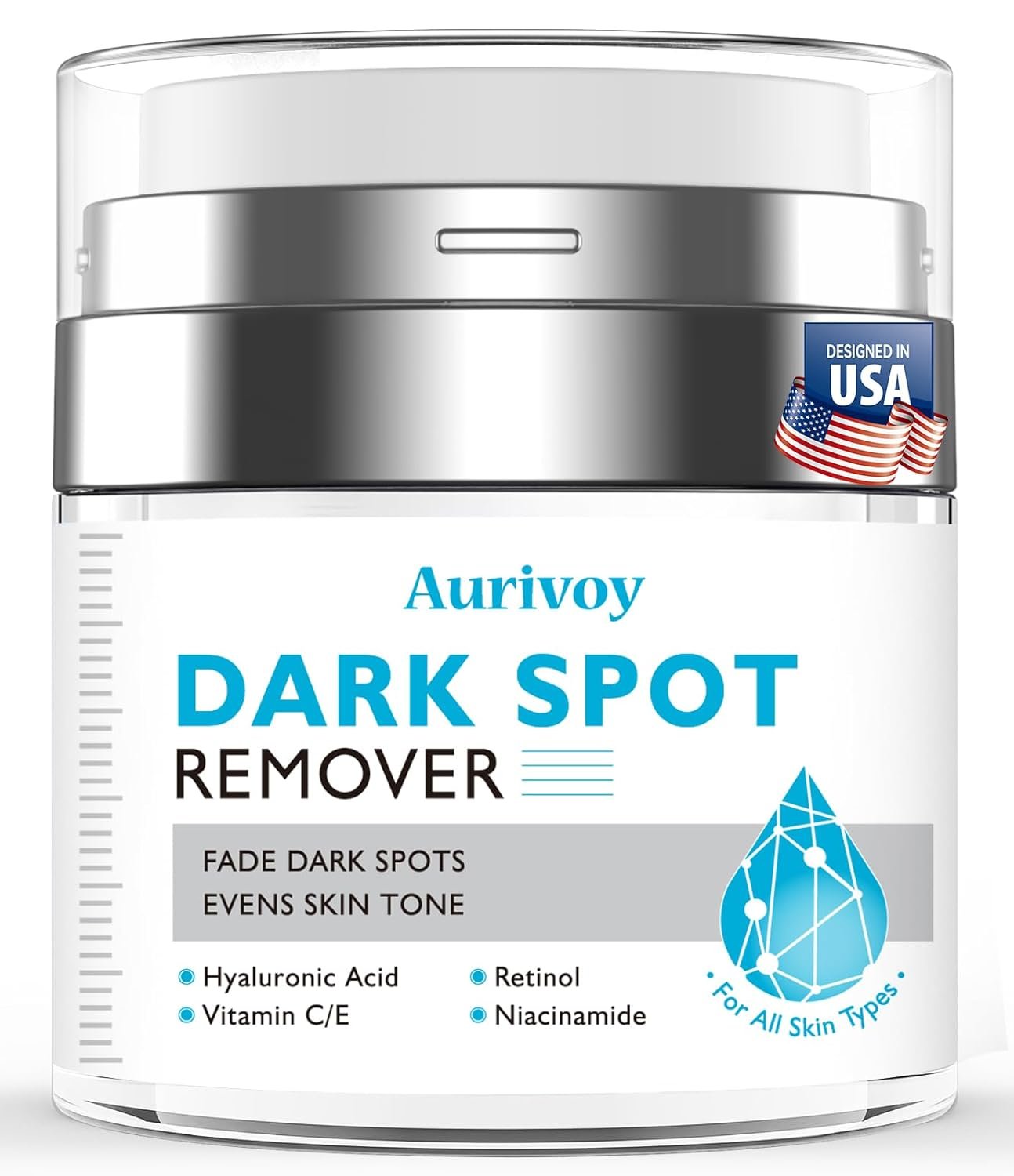Dark Spot Remover for Face and Body – Dark Spot Corrector Serum for All Skin Types – Fades Age Spots, Sun Spots, Melasma, Freckles – Anti-Aging Fade Cream for Uneven Skin Tone 1.7 Fl Oz