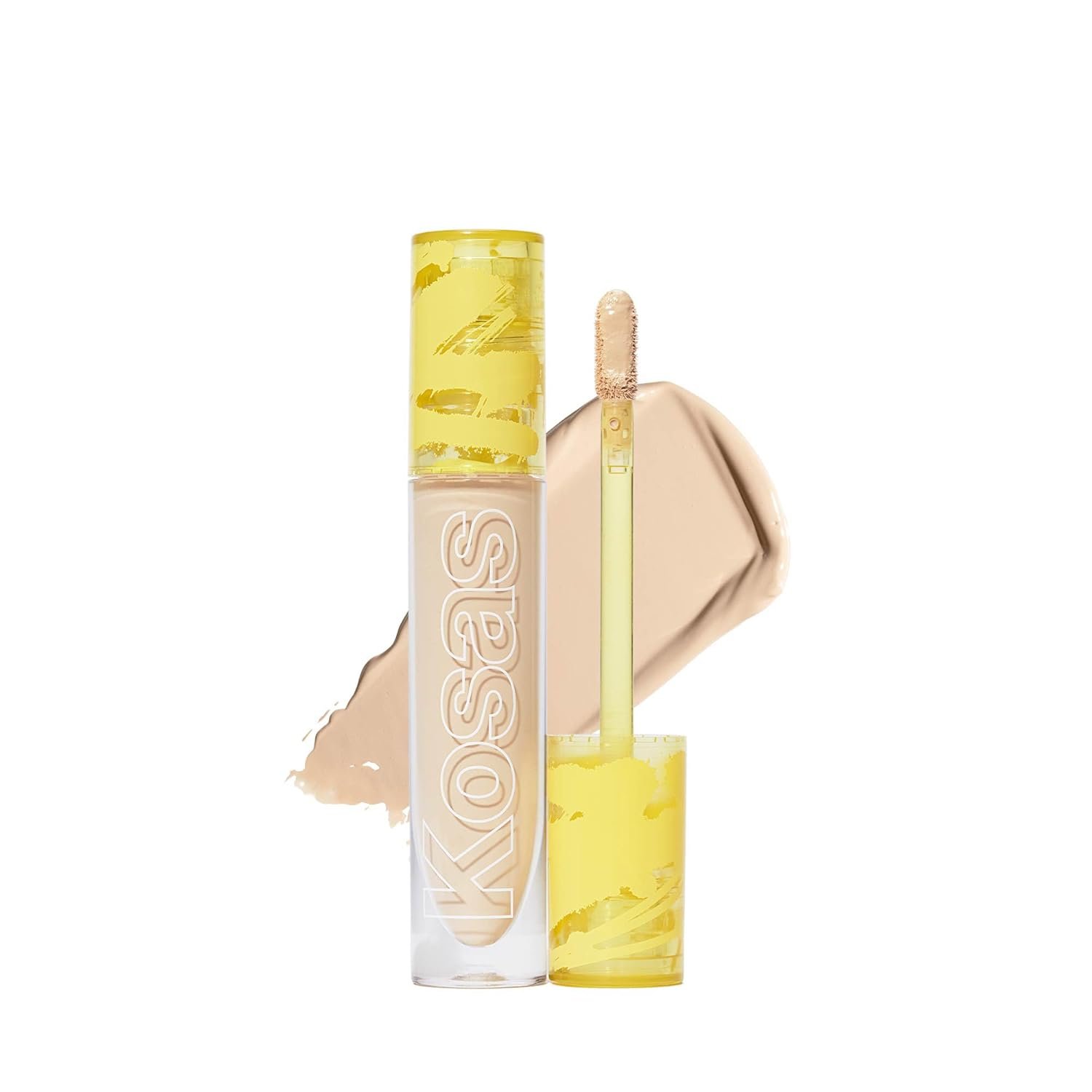 Kosas Revealer Concealer – Medium Coverage Makeup with Hyaluronic Acid, Conceals Dark Circles Under Eyes, Dark Spots and Blemishes + Brightens, Hydrates, Long-Lasting & Vegan, (Tone 04 N)