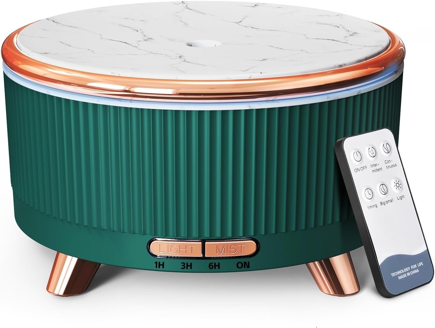 500ML Essential Oil Diffuser: Ultrasonic Aroma Diffuser with Remote Control for Spa Hotel Yoga Room – Humidifier for Bedroom with 7-Color Night Lights & Auto Shut-Off for Nursery/Women Home Relaxation