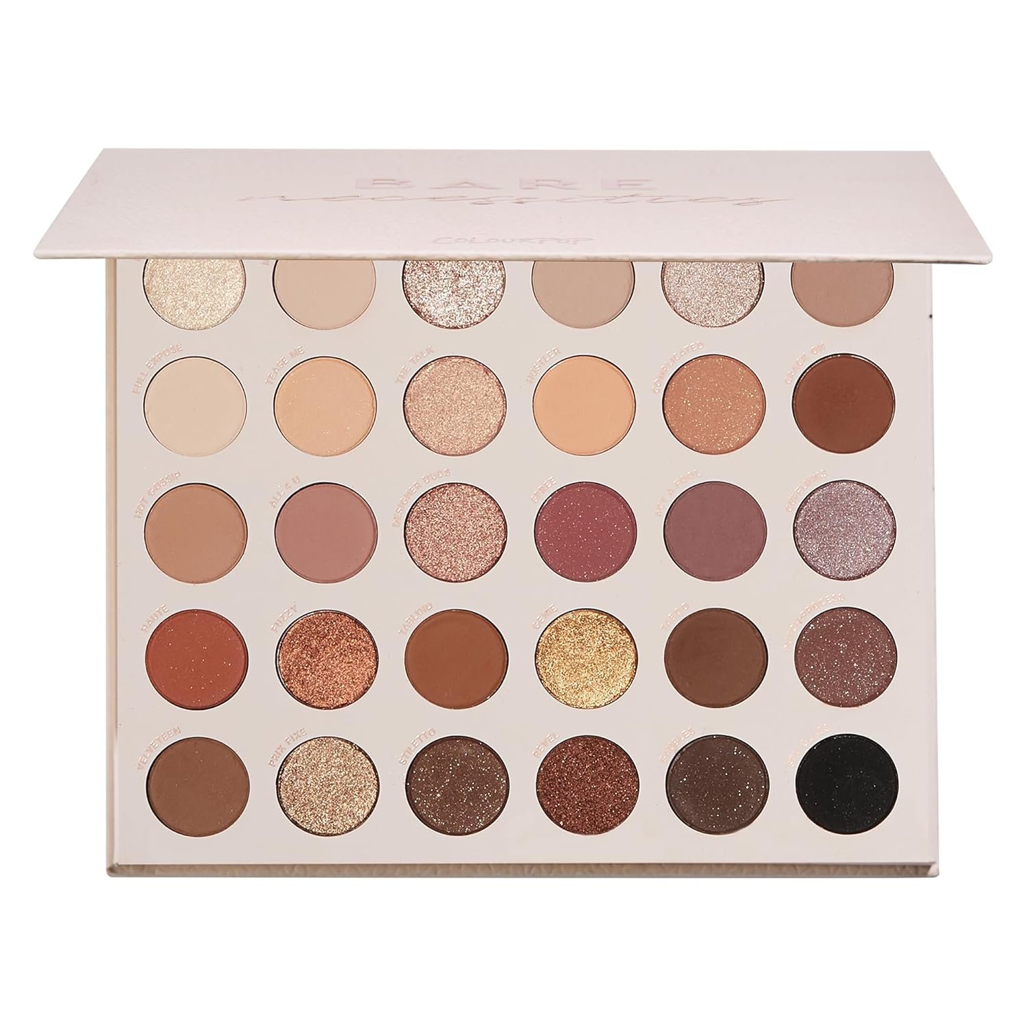ColourPop Eyeshadow Palette – Eye Makeup Palette with Matte, Metallic, Matte Sparkle & Glitter Finishes – High-Pigment Eye Makeup with a Long-Wearing Formula – Bare Necessities (0.04 oz)