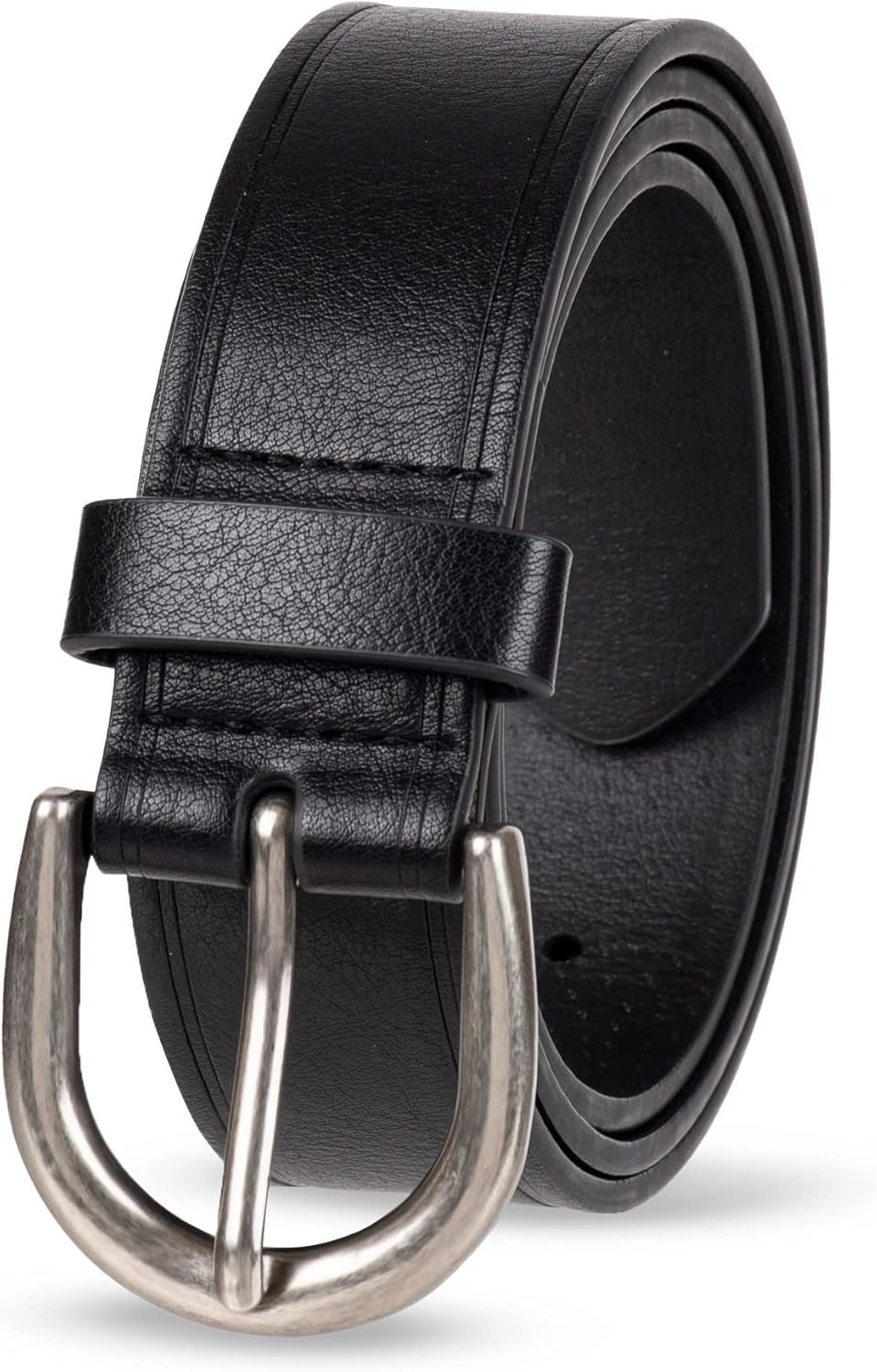 Amazon Essentials womens Raw Edge Jeans Belt with Wide Waist Strap