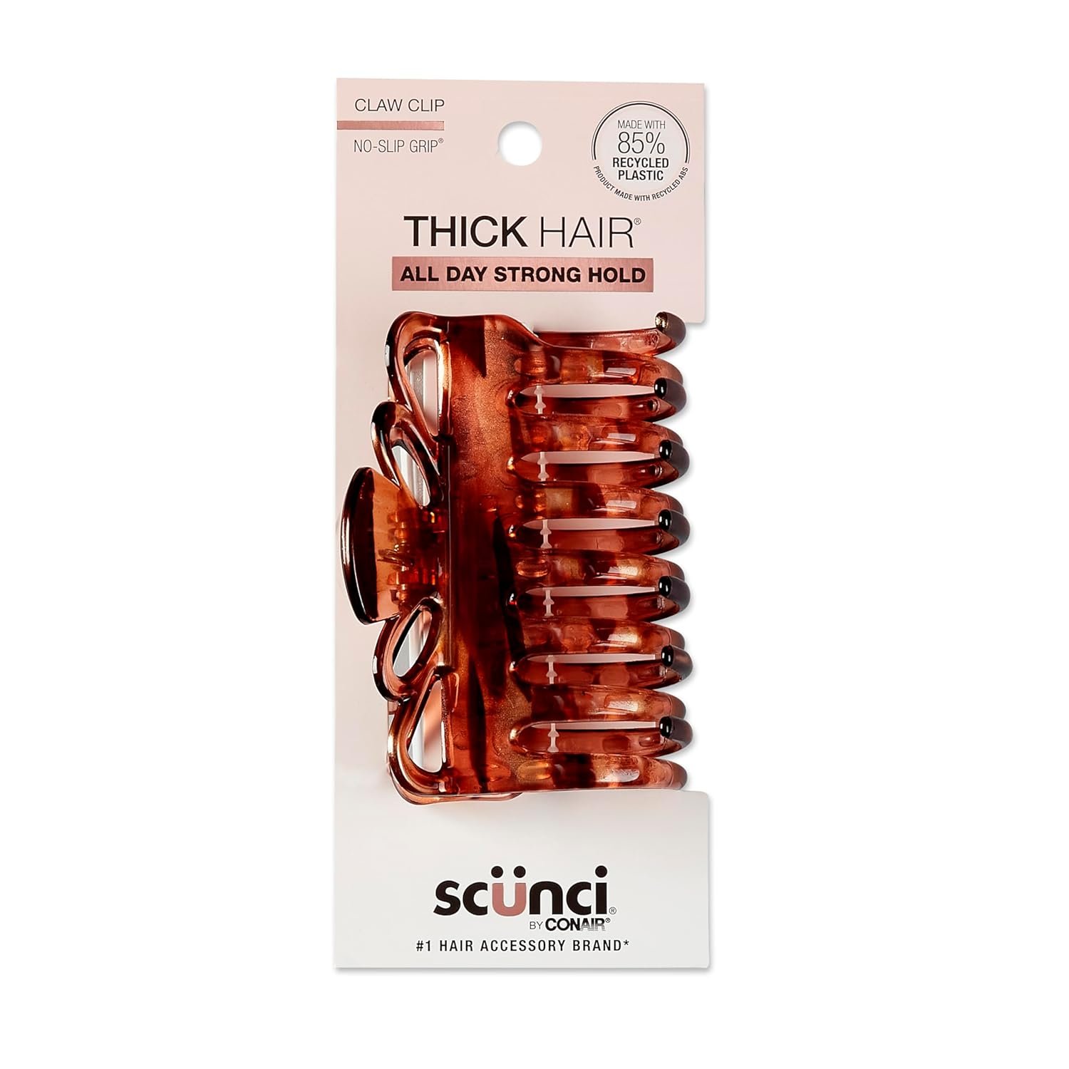 Scunci by Conair claw clips for thick hair – hair accessories for women- claw clip – Tortoise- 1 Count