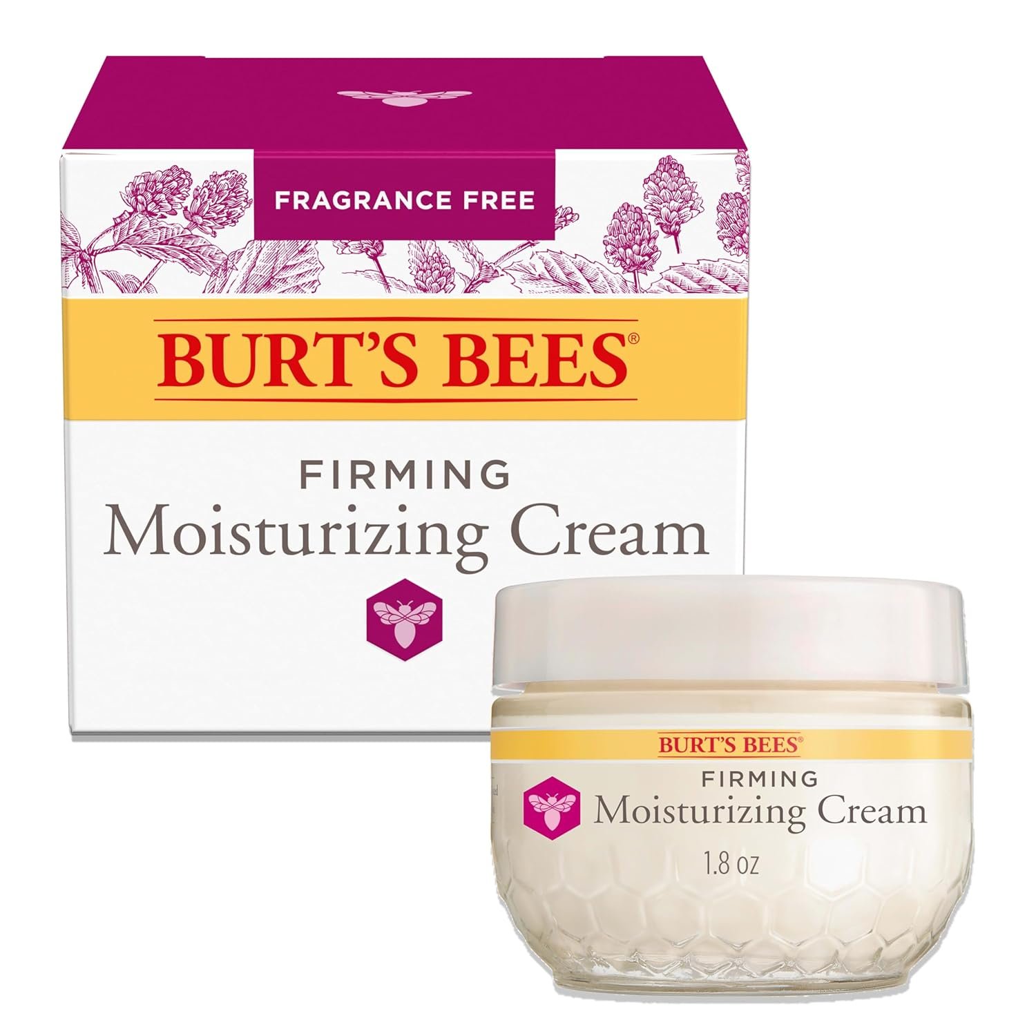 Burt’s Bees Renewal Firming Face Cream, Anti-Aging Retinol Alternative, Moisturizing Natural Origin Skin Care, 1.8 Ounce