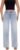 ONESO Mid-Low Rise Baggy Jeans Wide Leg for Women Distressed Pants Stretchy Bottom Lady Basic Comfortable Denim