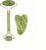Stone Facial Massage Roller and Gua Sha Set Body Meridian Redness Skin Care Self Care for Men Women Massager for Face Eyes Neck Relieve Fine Lines and Wrinkles Quartz Home Massage 2-Sets Angle Green 4