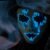 Halloween Purge Mask LED Light-Up Masks – Scary Glowing Mask for Adults, Kids, Couples – EL Wire Party Festival Gift, Blue