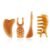 Facial Gua Sha Set, 7 Pcs Gua Sha Scraping Tool for Face Neck, Eye Facial Massage Comb & Massage Tools, Smoothing Face & Eye Puffiness Skin Care Gift for Women, Travel Gua Sha Kit