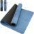 Yoga Mat Non Slip TPE Extra Wide Yoga Mat with Alignment Mark, 72″L x 32″W x 0.32″/0.24″Th (183cm x 80cm x 8mm/6mm), Anti-Tear Exercise Mat with Carrying Strap and Bag, Workout Mats for Yoga, Pilates