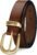Womens Belts for Jeans 1.1″ Width Ladies Belts for Dresses Full Grain Leather Gold Buckle Belt Gift Box