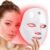 LED Light Therapy Mask(FM-01), Blue & Red Light Face Mask, Rechargeable & Portable for Travel and Home Use