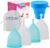 4pcs Menstrual Cup with 1 pc Sterilize Cup,Menstrual Cup Holder, Storing Period Cup(Blue and White)