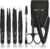 7pcs Eyebrow Tweezers Kit for Women Precision Plucker with Brow Scissors & Razor & Spoolie for Facial, Chin, Brow, Splinter and Ingrown Hair