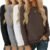 4 Pack Women’ Long Sleeve Shirts Tops Casual Loose Fit Crew Neck Basic Tee Fashionable Workout Layer Fall Outfit